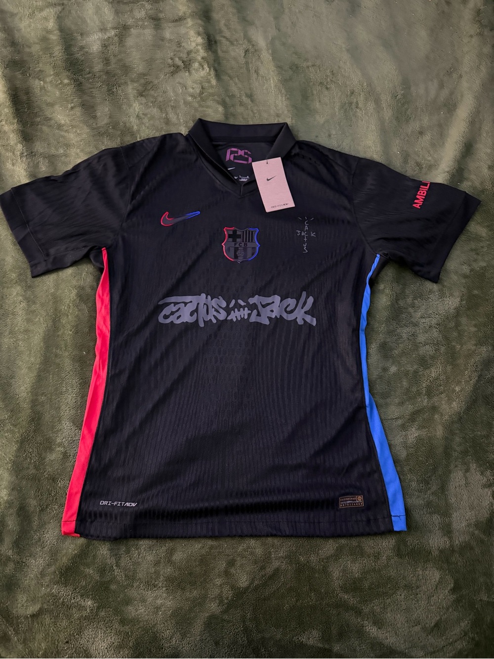 Nike x FC Barcelona Black Jersey with red & Blue Accents